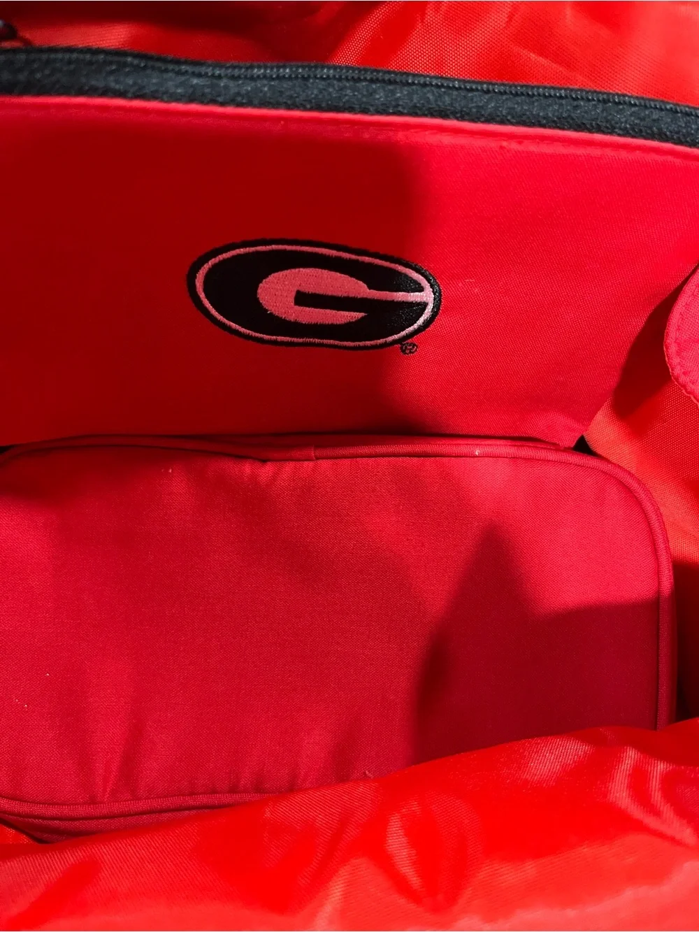 Game Day Red 3-Piece Cosmetic Bag Set with Georgia G Patch